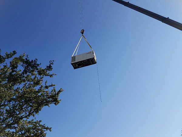 generator being installed