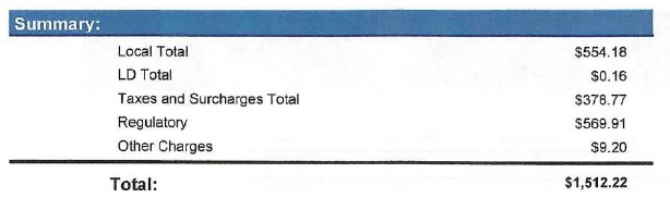 Summary of Total Costs